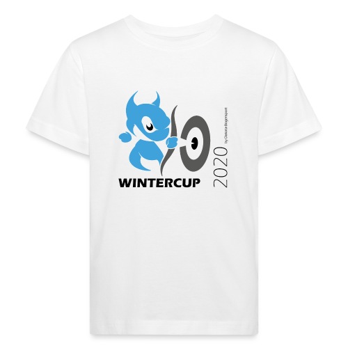 Wintercup 2020 schwarze Schrift - Kinder Bio-T-Shirt