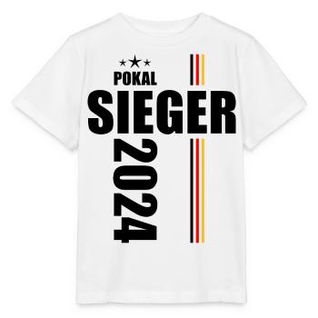 Pokalsieger 2024 - Stanley/Stella Kinder T-Shirt MINI CREATOR  - Weiß - Vorne - Maike (125cm)