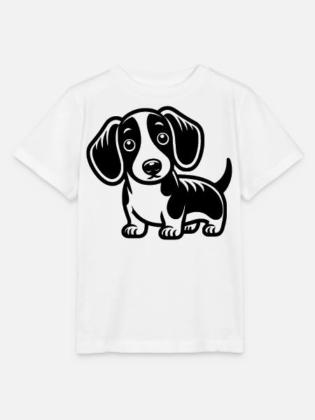 Dackel - Stanley/Stella Kinder T-Shirt MINI CREATOR - Weiß