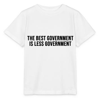 Die beste Regierung ist weniger Regierung - Stanley/Stella Kinder T-Shirt MINI CREATOR  - Weiß - Vorne - Maike (125cm)