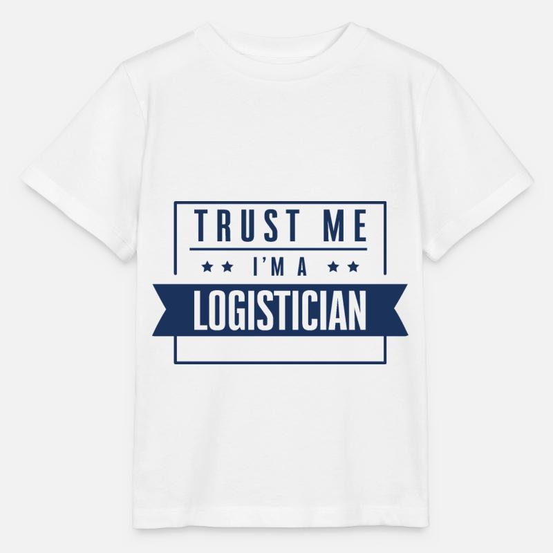 Vertrau mir ich bin Logistiker Logistik Spedition - Stanley/Stella Kinder T-Shirt MINI CREATOR  - Weiß