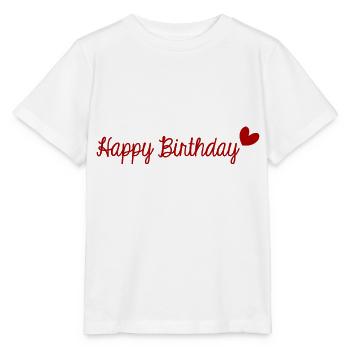JAHRESTAG. ALLES GUTE ZUM GEBURTSTAG!. ALLES GUTE ZUM GEBURTSTAG! - Stanley/Stella Kinder T-Shirt MINI CREATOR  - Weiß - Vorne - Maike (125cm)