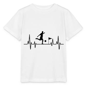 Footgolf Heartbeat Foot Golf Jouer Footgolfers F - T-shirt bio MINI CREATOR Stanley/Stella Enfant - blanc - Devant - Maike (125cm)