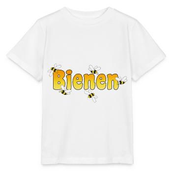 Bees, honey bee - Stanley/Stella MINI CREATOR Kids’ T-Shirt - white - Front - Maike (125cm)