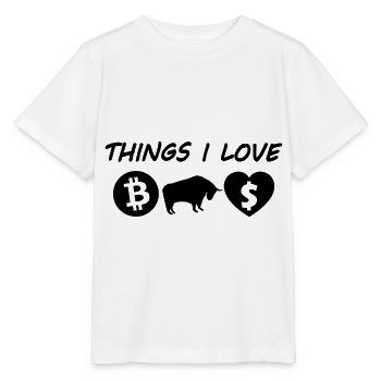 Der Bitcoin Investor - Stanley/Stella Kinder T-Shirt MINI CREATOR  - Weiß - Vorne - Maike (125cm)