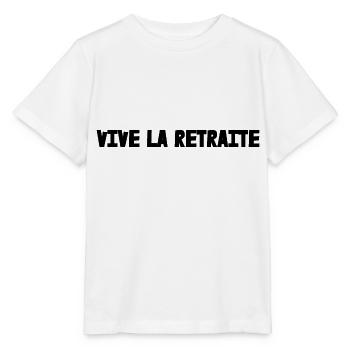 RETRAITE. RETRAITE. RETRAITEE. RETRAITE - T-shirt bio MINI CREATOR Stanley/Stella Enfant - blanc - Devant - Maike (125cm)