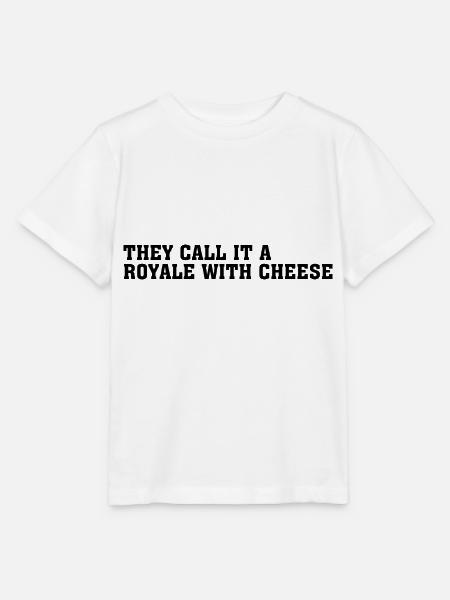 Ils l’appellent une citation de film Royale with Cheese - T-shirt bio MINI CREATOR Stanley/Stella Enfant - blanc