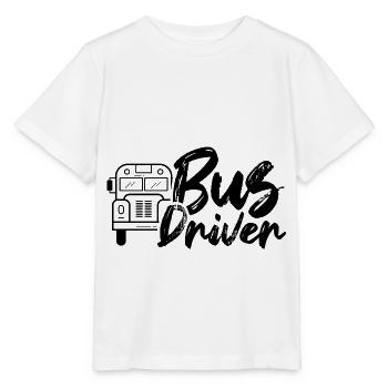 Bus driver Bus profession Bus driver - Stanley/Stella MINI CREATOR Kids’ T-Shirt - white - Front - Maike (125cm)