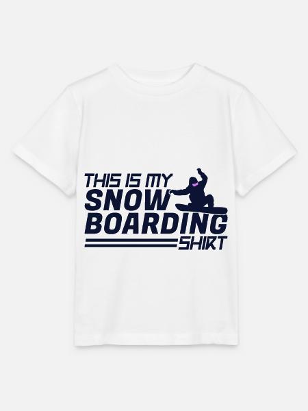 Snowboarding Snowboard Snowboardurlaub Snowboarder - Stanley/Stella Kinder T-Shirt MINI CREATOR  - Weiß