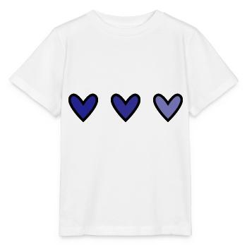 HERZ. HERZ. VALENTINSTAG. LIEBE. LIEBE. HERZ - Stanley/Stella Kinder T-Shirt MINI CREATOR  - Weiß - Vorne - Maike (125cm)