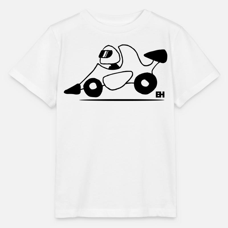 voiture de course - T-shirt bio MINI CREATOR Stanley/Stella Enfant - blanc