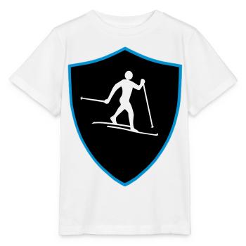 Langlauf Schild - Stanley/Stella Kinder T-Shirt MINI CREATOR  - Weiß - Vorne - Maike (125cm)