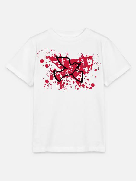 Friedenstaube im Blut - Stanley/Stella Kinder T-Shirt MINI CREATOR  - Weiß