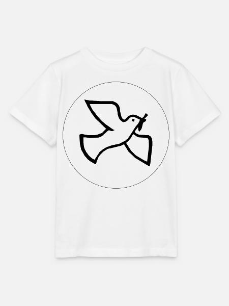 Friedenstaube - Stanley/Stella Kinder T-Shirt MINI CREATOR - Weiß