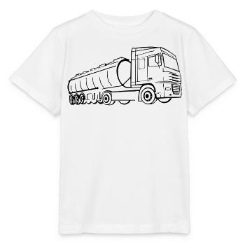 daf xf, trafic, voiture, véhicule - T-shirt bio MINI CREATOR Stanley/Stella Enfant - blanc - Devant - Maike (125cm)