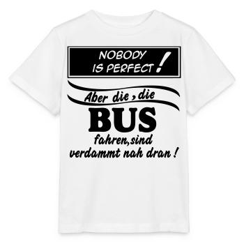 Busfahrer Bus Omnibus Kraftfahrer Schulbus (25) - Stanley/Stella Kinder T-Shirt MINI CREATOR  - Weiß - Vorne - Maike (125cm)