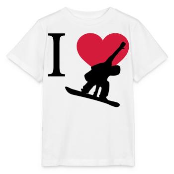 J'aime Snowboarding - T-shirt bio MINI CREATOR Stanley/Stella Enfant - blanc - Devant - Maike (125cm)