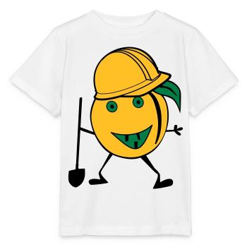 travailleur de la construction d'orange - T-shirt bio MINI CREATOR Stanley/Stella Enfant - blanc - Devant - Maike (125cm)