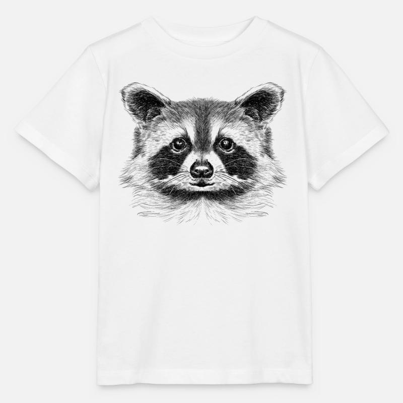 Waschbär - Stanley/Stella Kinder T-Shirt MINI CREATOR  - Weiß