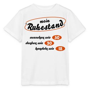 Rentner - Stanley/Stella Kinder T-Shirt MINI CREATOR  - Weiß - Vorne - Maike (125cm)