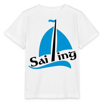 bateau à voile - T-shirt bio MINI CREATOR Stanley/Stella Enfant - blanc - Devant - Maike (125cm)