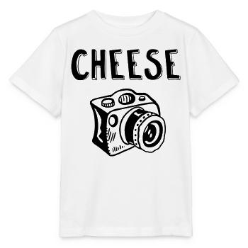 Say Cheese Camera Photographe Comic Gift Art - T-shirt bio MINI CREATOR Stanley/Stella Enfant - blanc - Devant - Maike (125cm)