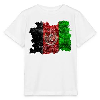 Afghanistan vintage flag - Stanley/Stella MINI CREATOR Kids’ T-Shirt - white - Front - Maike (125cm)