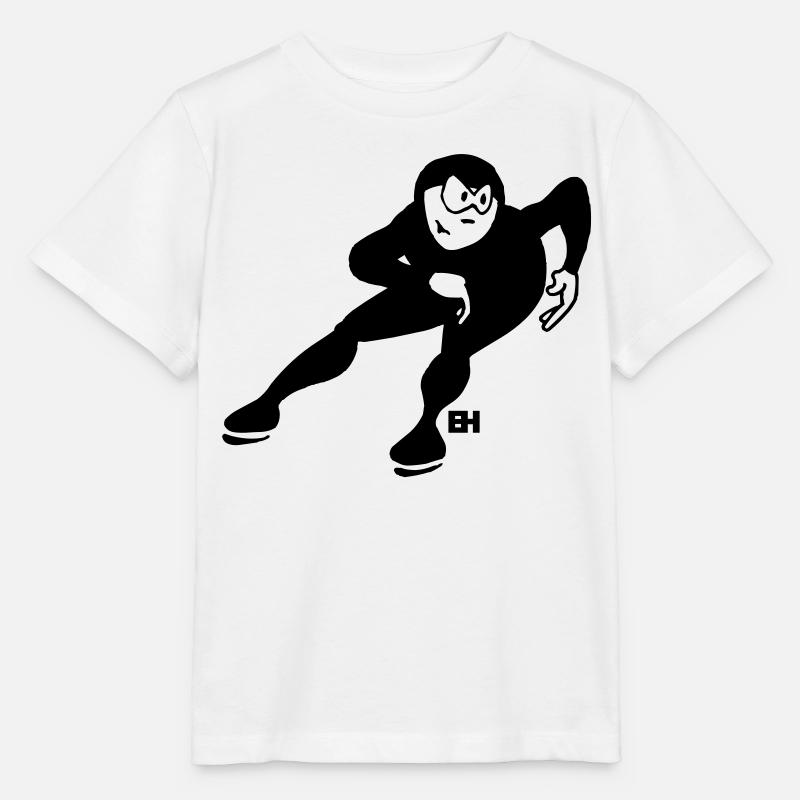 Eisschnellläufer - Stanley/Stella Kinder T-Shirt MINI CREATOR  - Weiß