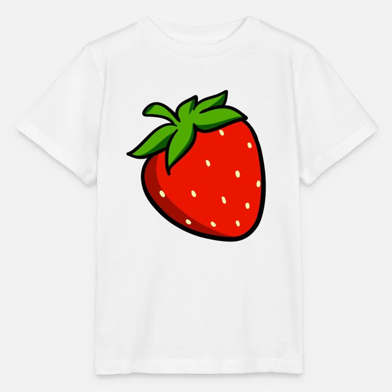Erdbeeren - Stanley/Stella Kinder T-Shirt MINI CREATOR  - Weiß