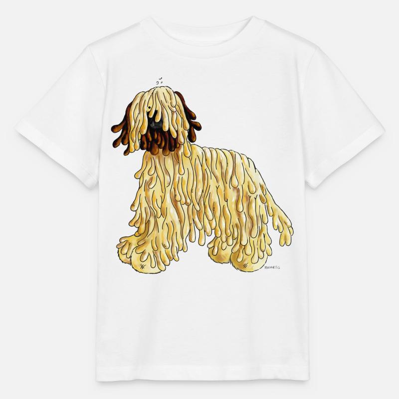 Berger de Bri - Briard - Chien - T-shirt bio MINI CREATOR Stanley/Stella Enfant - blanc