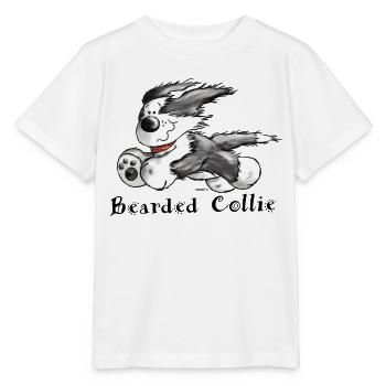 Bearded Collie - Stanley/Stella Kinder T-Shirt MINI CREATOR  - Weiß - Vorne - Maike (125cm)