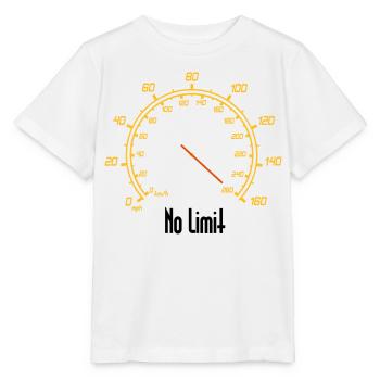 Speedometer, No Limit - Stanley/Stella MINI CREATOR Kids’ T-Shirt - white - Front - Maike (125cm)