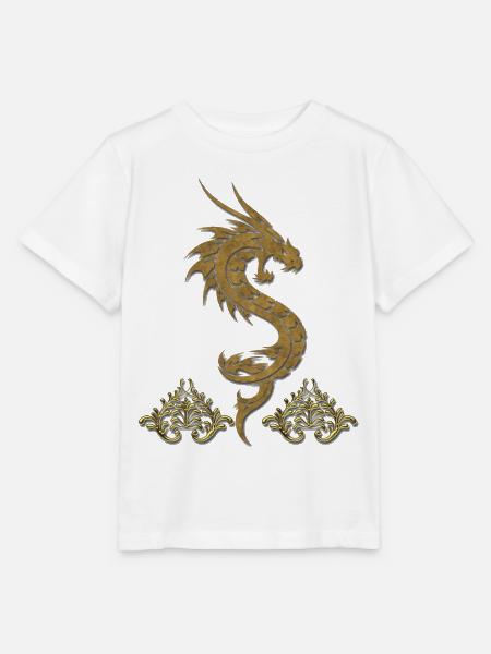 wunderbarer chinesischer Drache - Stanley/Stella Kinder T-Shirt MINI CREATOR - Weiß