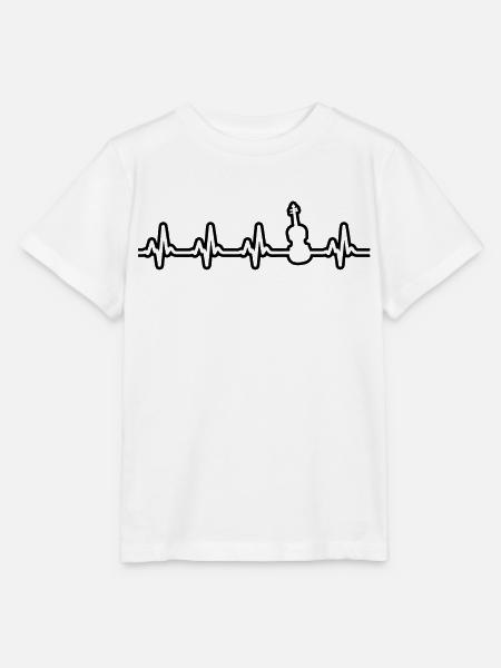 Violine Geige - Stanley/Stella Kinder T-Shirt MINI CREATOR  - Weiß