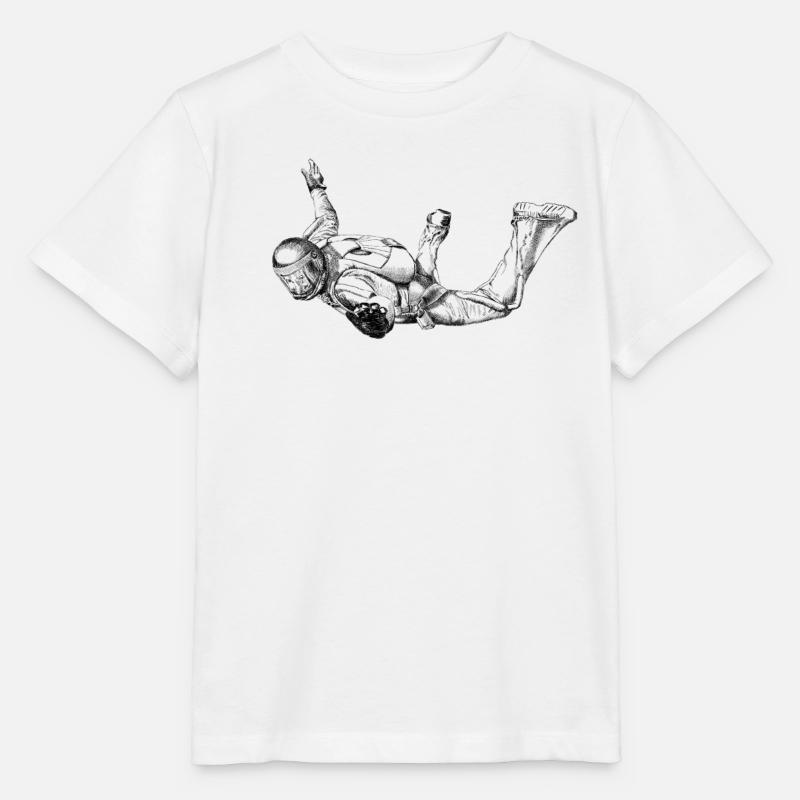 Skydiver - Stanley/Stella Kinder T-Shirt MINI CREATOR  - Weiß