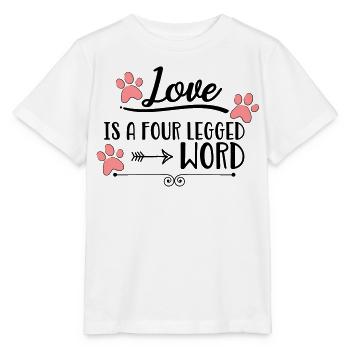Chien - T-shirt bio MINI CREATOR Stanley/Stella Enfant - blanc - Devant - Maike (125cm)