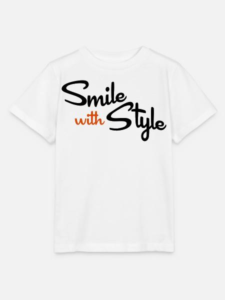 smile - Stanley/Stella Kinder T-Shirt MINI CREATOR - Weiß