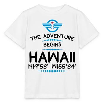 Hawaii - Stanley/Stella Kinder T-Shirt MINI CREATOR  - Weiß - Vorne - Maike (125cm)