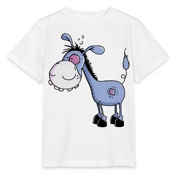 Petit âne drôle - ânes - T-shirt bio MINI CREATOR Stanley/Stella Enfant - blanc - Devant - Maike (125cm)