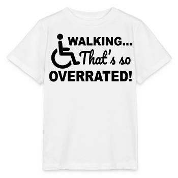 La marche est tellement surfaite. Humour en fauteuil roulant # - T-shirt bio MINI CREATOR Stanley/Stella Enfant - blanc - Devant - Maike (125cm)