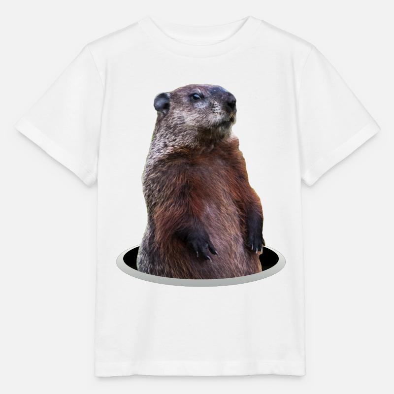 Marmotte - T-shirt bio MINI CREATOR Stanley/Stella Enfant - blanc