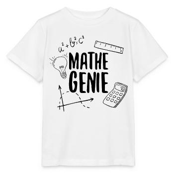 Mathe-Genie Mathematik Genie Rechenkünstler Mathe - Stanley/Stella Kinder T-Shirt MINI CREATOR  - Weiß - Vorne - Maike (125cm)