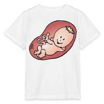 Pregnant - pregnancy - Stanley/Stella MINI CREATOR Kids’ T-Shirt - white - Front - Maike (125cm)