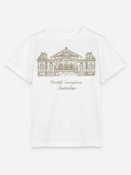 Amsterdam Königliches Konzerthaus, Handzeichnung - Stanley/Stella Kinder T-Shirt MINI CREATOR - Weiß