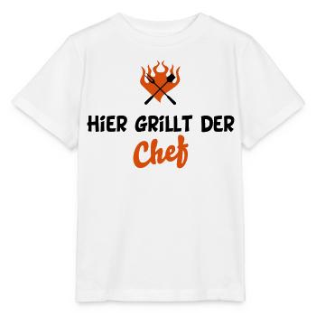 barbecue - Stanley/Stella MINI CREATOR Kids’ T-Shirt - white - Front - Maike (125cm)
