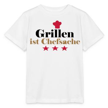 barbecue - Stanley/Stella MINI CREATOR Kids’ T-Shirt - white - Front - Maike (125cm)