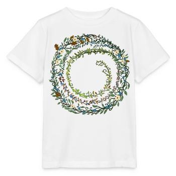 leaves - Stanley/Stella MINI CREATOR Kids’ T-Shirt - white - Front - Maike (125cm)