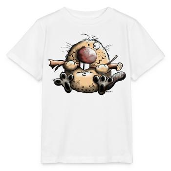 Funny Beaver - Stanley/Stella MINI CREATOR Kids’ T-Shirt - white - Front - Maike (125cm)
