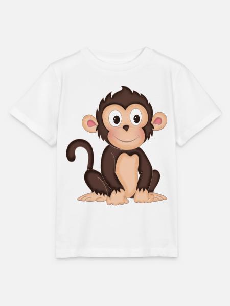 Kleines Äffchen - Stanley/Stella Kinder T-Shirt MINI CREATOR - Weiß