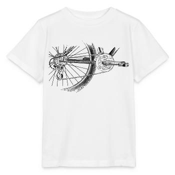 roue - T-shirt bio MINI CREATOR Stanley/Stella Enfant - blanc - Devant - Maike (125cm)